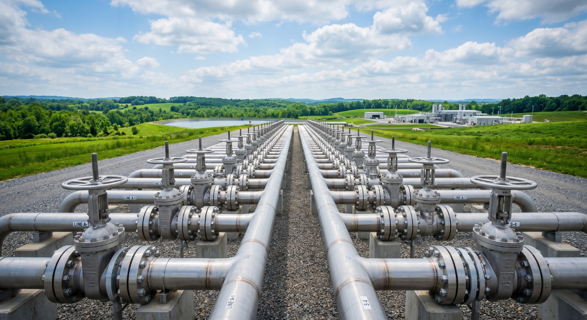 Parallel industrial pipelines with flange connections using Durlon® sealing solutions to control fugitive emissions